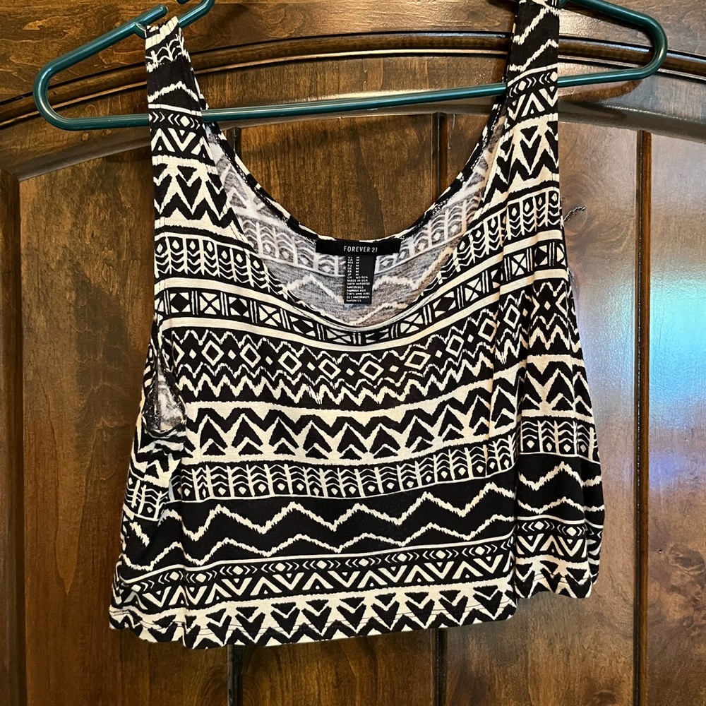 Tribal crop top
